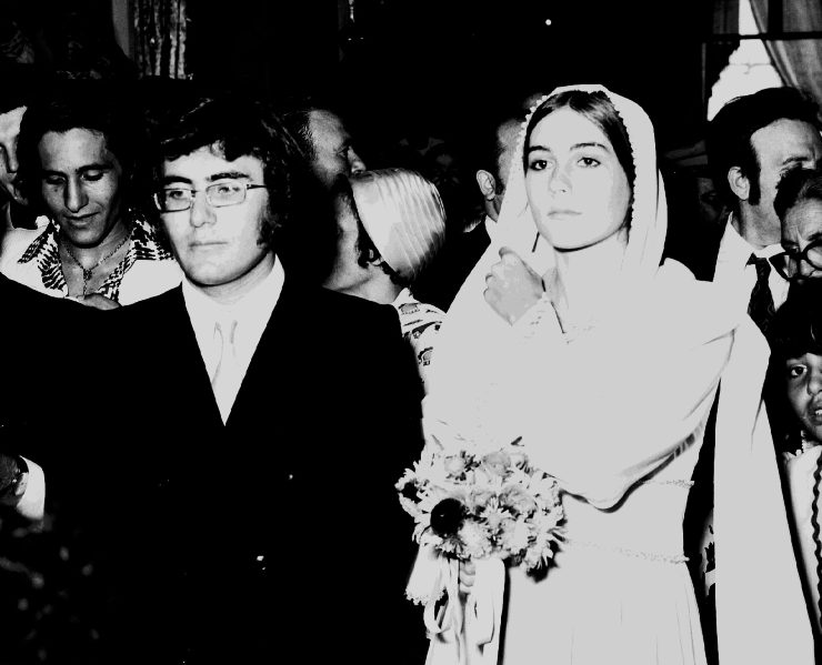 Albano e Romina durante il loro matrimonio