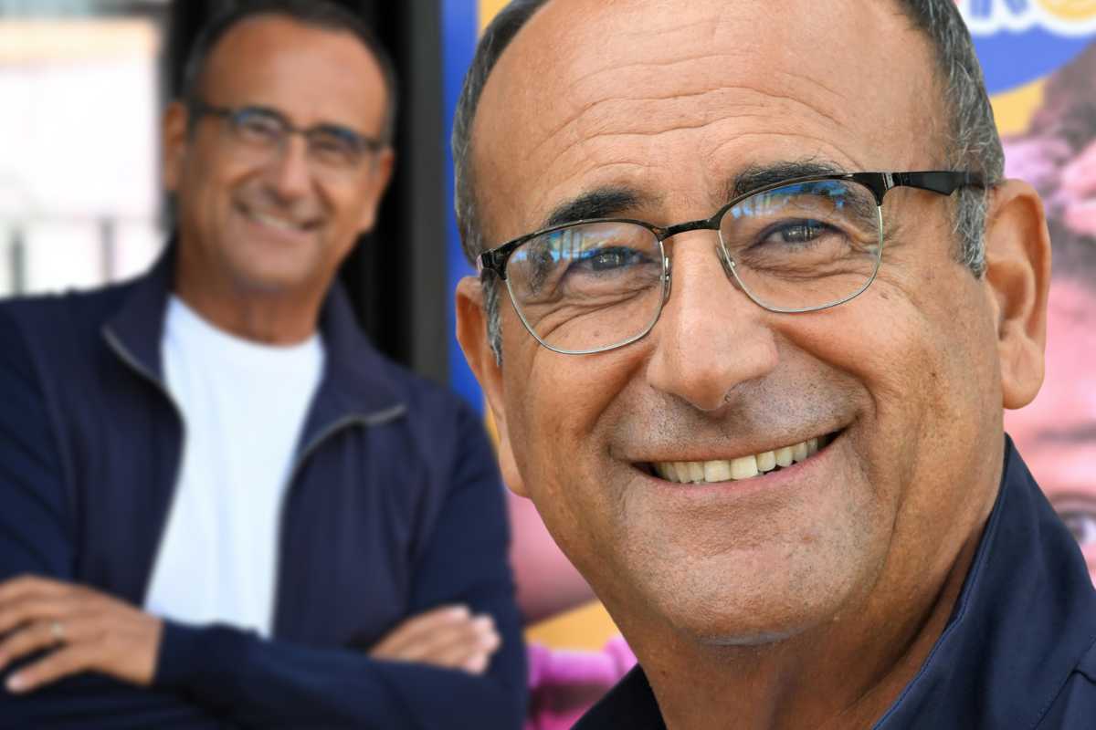 carlo conti con il figlio matteo foto