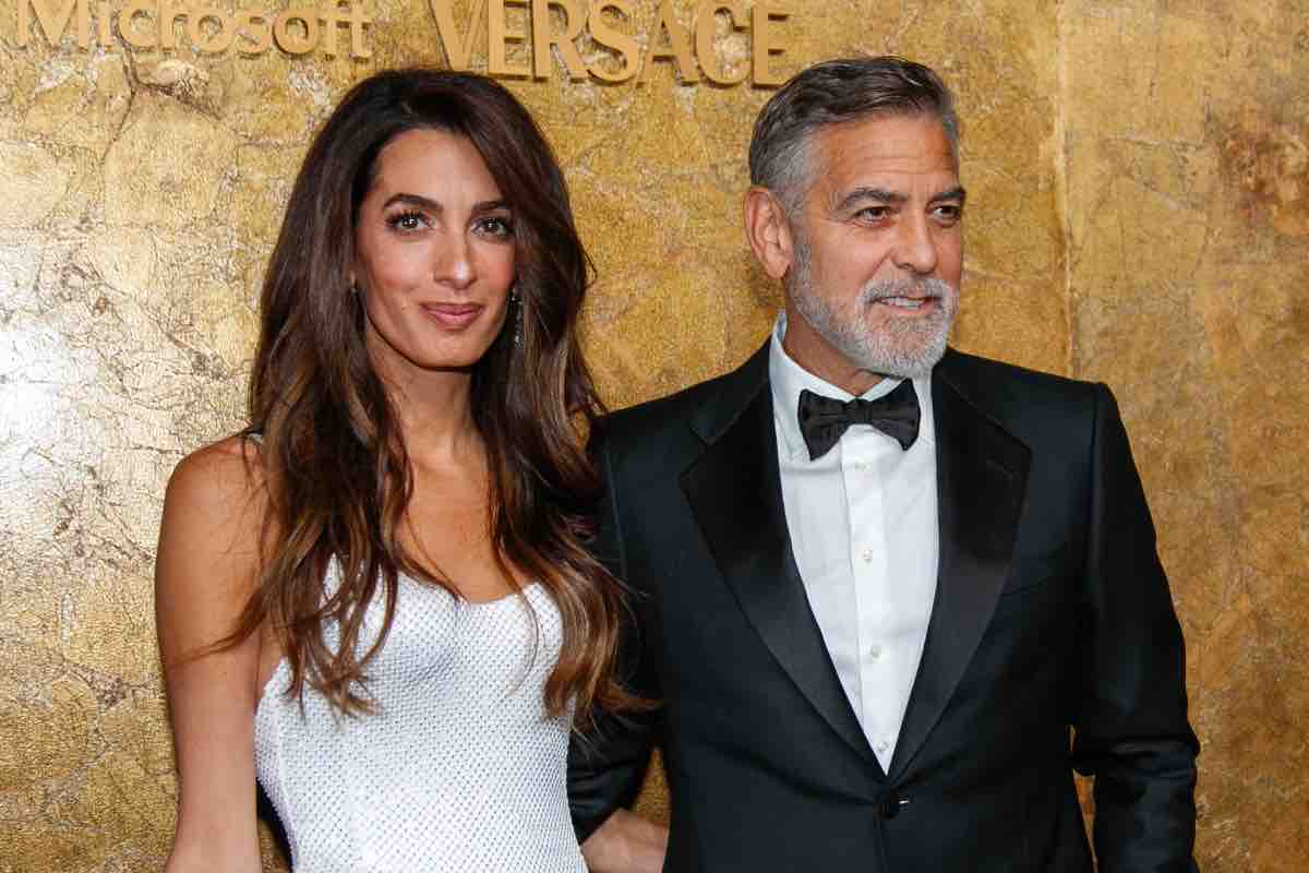 George Clooney papà foto inedita figli moglie Amal