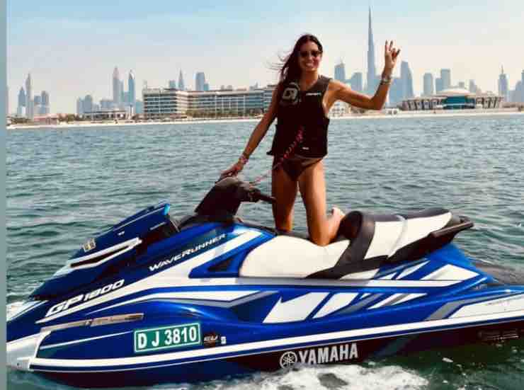 elisabetta gregoraci Dubai moto d'acqua