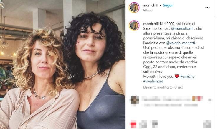 monica hill valeria monetti oggi saranno famosi amici