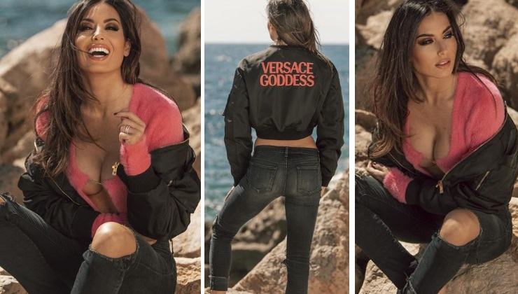 Elisabetta Gregoraci bomber prezzo folle