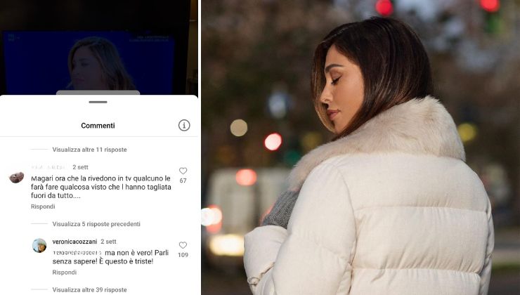 belen rodriguez commento veronica cozzani